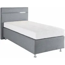 Westfalia Schlafkomfort Boxspringbett 100 x 200 cm H3 Grau