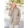GOLDNER Leichte Steppjacke mit Kapuze, 71cm in beige, | Gr.: 42,
