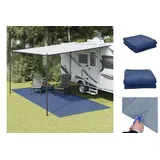 vidaXL Campingteppich Blau 5,5x2,5 m