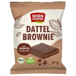 Rosengarten Dattel Brownie Zartbitter bio