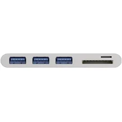 Wentronic goobay - Kartenleser (SD, microSD) - USB-C