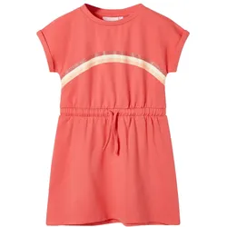 Kinderkleid mit Kordelzug Korallenrosa 104