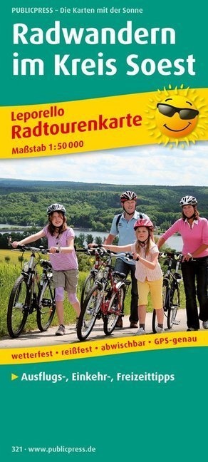 Radwandern Im Kreis Soest  Karte (im Sinne von Landkarte)