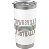 Retro Townsville Australien Doppelwandiger Edelstahl-Thermobecher