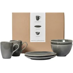 Broste Copenhagen - Nordic Sand Geschirr Frühstücksset, (6-tlg.)