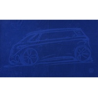 Volkswagen ID.Buzz Badetuch Strandtuch, 180x100 cm dunkelblau 1H4084500A