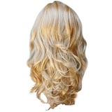 Perücke Damen, Perücke Kurz Lange Gewellte Perücken Lace Front Wig Human Hair, Perücke Damen Echthaar Synthetische Natürliche Lockige Hitzebeständige Faser Täglichen Gebrauch Perücke