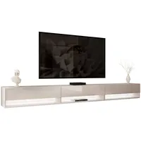 Lookway Lowboard CALANTE 270 cm RTV Hängeschrank mit LED-Beleuchtung