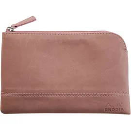 Rhodia Rhodiarama Etui aus Kunstleder, 11x17 cm), Rosabraun, 1 Stück