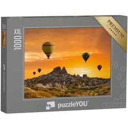 puzzleYOU Puzzle Puzzle 1000 Teile XXL „Heißluftballons über Goreme-Nationalpark, Türke, 1000 Puzzleteile, puzzleYOU-Kollektionen Türkei