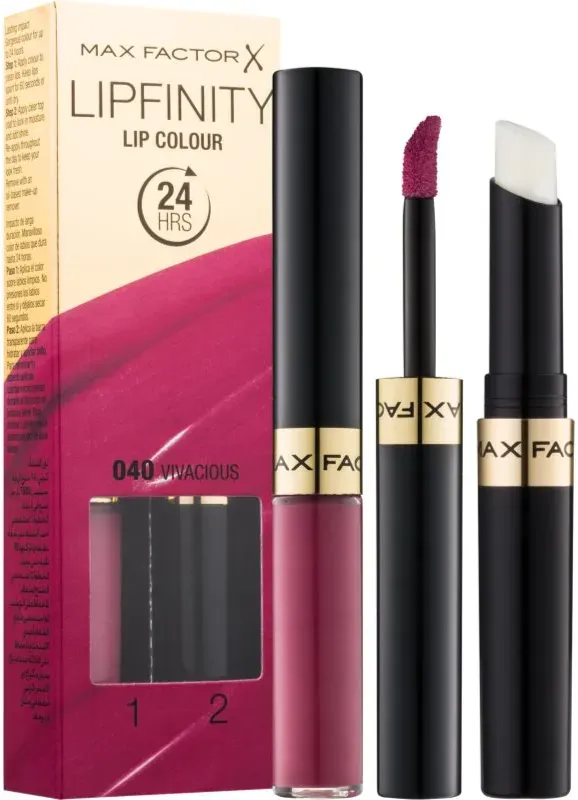 Max Factor Lipfinity Lip Colour langanhaltender Lippenstift mit Balsam Farbton 040 Vivacious 4.2 g