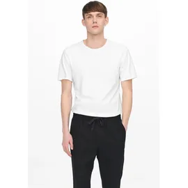 Only & Sons T-Shirt 'Benne' & Sons Herren Rundhals ONSBENNE LONGY Regular Fit Weiß - XL