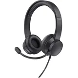 Trust HS-201 Over Ear Headset kabelgebunden Stereo Schwarz