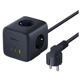 Baseus EnerFill FA11 67W Steckdosenleiste, USB-A + USB-C + 3 x EU Kosmisches Schwarz