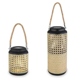 bmf-versand Solarleuchte Garten Set Laterne 30 und 45 cm Solarlampe Außen Leuchte Solar