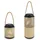 bmf-versand Solarleuchte Garten Set Laterne 30 und 45 cm Solarlampe Außen Leuchte Solar
