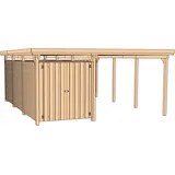 Weka Carport 607 Gr. 3 inkl. XXL Geräteraum 4,78 x 5,79 m kdi