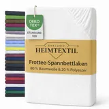 EXKLUSIV HEIMTEXTIL Spannbettlaken Frottee 180 x 200 cm weiß