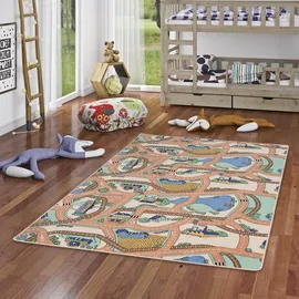 Snapstyle Kinder Beige, | Spielmatte, Strassenteppich 400 cm,