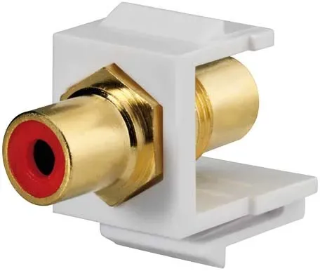 Rutenbeck Kommunikationsadapter KMK-Cinch rot sw