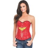 Rubie's Justice League Damen Kostüm Wonder Woman Pailletten Corsage Gr.M - M