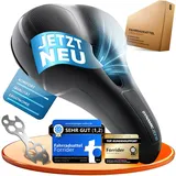 FORRIDER Fahrradsattel 19 cm Schwarz