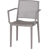 Siena Garden Square Stapelsessel 57 x 55 x 80 cm taupe