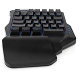 Nedis Gaming Einhand Tastatur kabelgebundene Einhand-Tastatur mit RGB-Beleuchtung