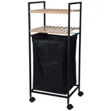 Hti-Living Bad Regal mit Wäschesack auf Rollen