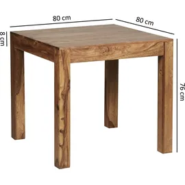 FineBuy 80 x 76 x 80 cm braun