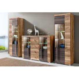 OTTO home Standvitrine Roger 55 x 35 x 160 cm Braun