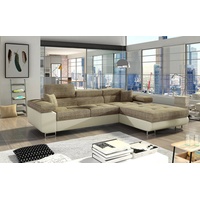 yourhouse24 Ecksofa Armando L-form Schlafsofa Wohnlandschaft Links Rechts Couch Bettkasten