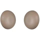 meineWunschleuchte 2er Set Akku Wandlampen Aus Metall Beige Per Usb Aufladbar, Ø 15,5cm