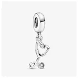 Pandora 799072C01 Silber Charm-Anhänger Stethoskop Herz