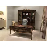 Schreibtisch Büro Tisch Klassischer Designer Office Tische Barock Rokoko E70 Neu - Braun