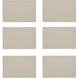 Zeller Platzset ZELLER PRESENT, beige (creme), B:30cm L:45cm, Platzsets, Kunstleder, metallic, 30x45 cm