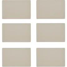 Zeller Platzset ZELLER PRESENT, beige (creme), B:30cm L:45cm, Platzsets, Kunstleder, metallic, 30x45 cm