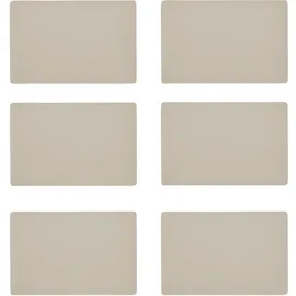 Zeller Platzset ZELLER PRESENT, beige (creme), B:30cm L:45cm, Platzsets, Kunstleder, metallic, 30x45 cm