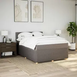 vidaXL Boxspringbett 160 x 200 cm Taupe
