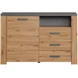 Petit Buffet 1 Porte 3 Tiroirs et 1 Niche L127 cm - Follow