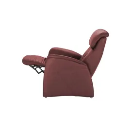Hukla Relaxsessel Pierre Leder 88 x 117 x 87 cm Rot elektrisch