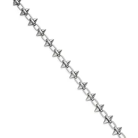 Liebeskind Berlin Kette Spikes Silber Edelstahl