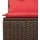 vidaXL Gartensofa-Set 6-tlg. braun