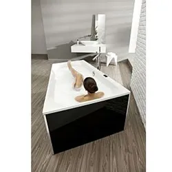 Hoesch Thasos Badewanne 3748.010 175x110cm, rechte Ausführung, weiss
