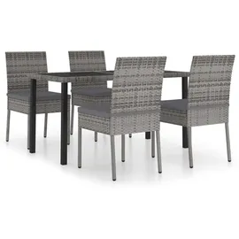vidaXL Garten-Essgruppe 5-tlg. grau 3065701