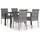 vidaXL Garten-Essgruppe 5-tlg. grau 3065701