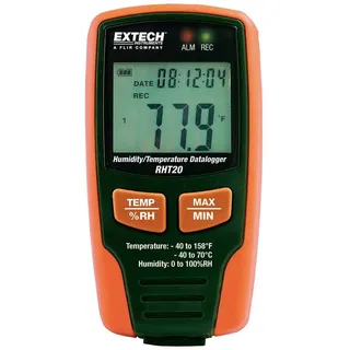 EXTECH RHT20 Luftfeuchtigkeits- und Temperaturdatenlogger 0 rF 100 rF Datenloggerfunktion