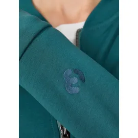 Ragwear Sweatjacke "KENIANE", Damen, Gr. XL, ocean grün, Sweatware, Obermaterial: 67% Polyester, 28% Viskose, 5% Elasthan, unifarben, normal, Rundhals, Sweatjacken Sweatjacke, Unbrushed mit Viskoseanteil für sportives Finish