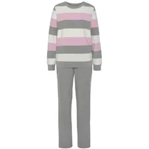 vivance dreams by lascana Vivance Dreams Pyjama grau/rosa 36/38