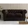 vente-unique Chesterfield Ledersofa 2-Sitzer - Büffelleder - Braun - BRENTON
